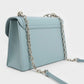 Front Flap Chain Handle Crossbody Bag - Slate Blue