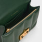Eudora Chevron Boxy Bag - Dark Green
