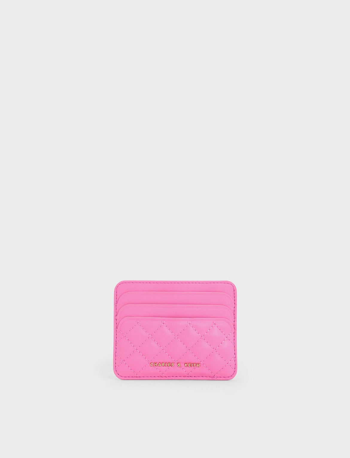 Cleo Quilted Card Holder - Pink