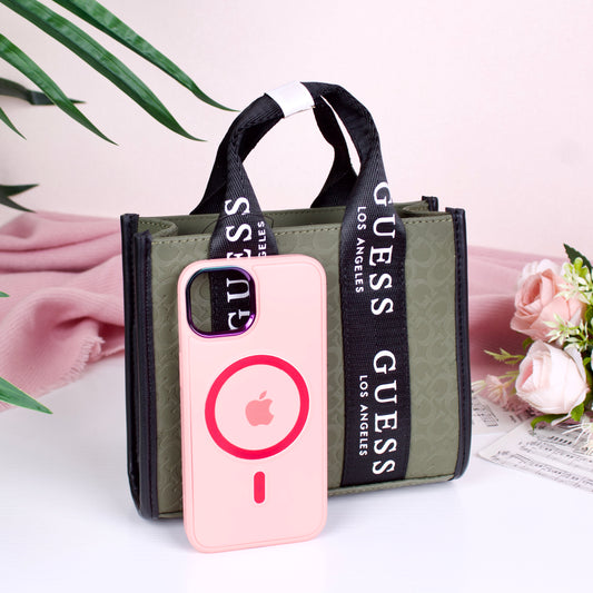 Logo-Tape Mini Tote Crossbody