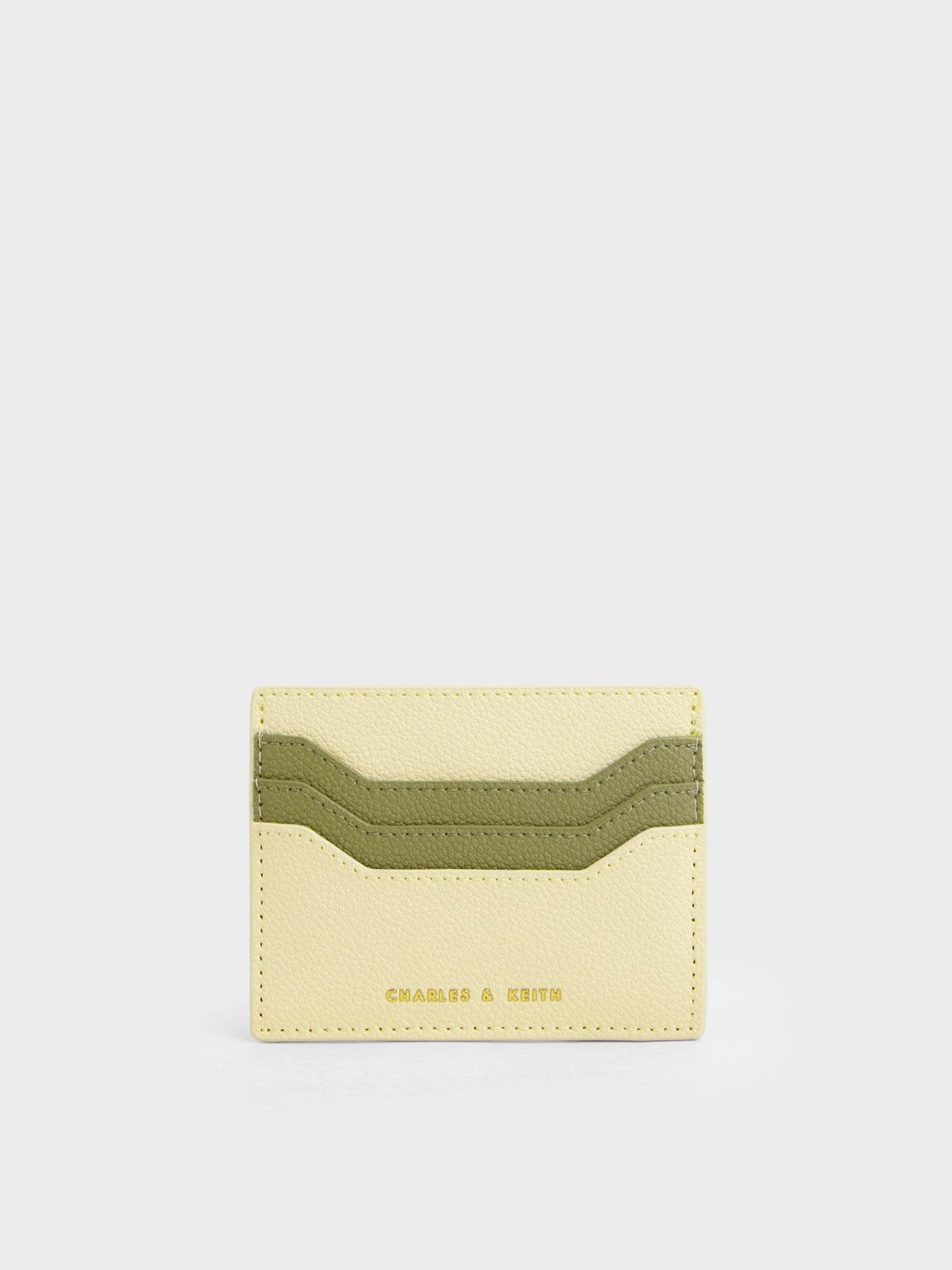 Two-Tone Multi-Slot Card Holder – Butter