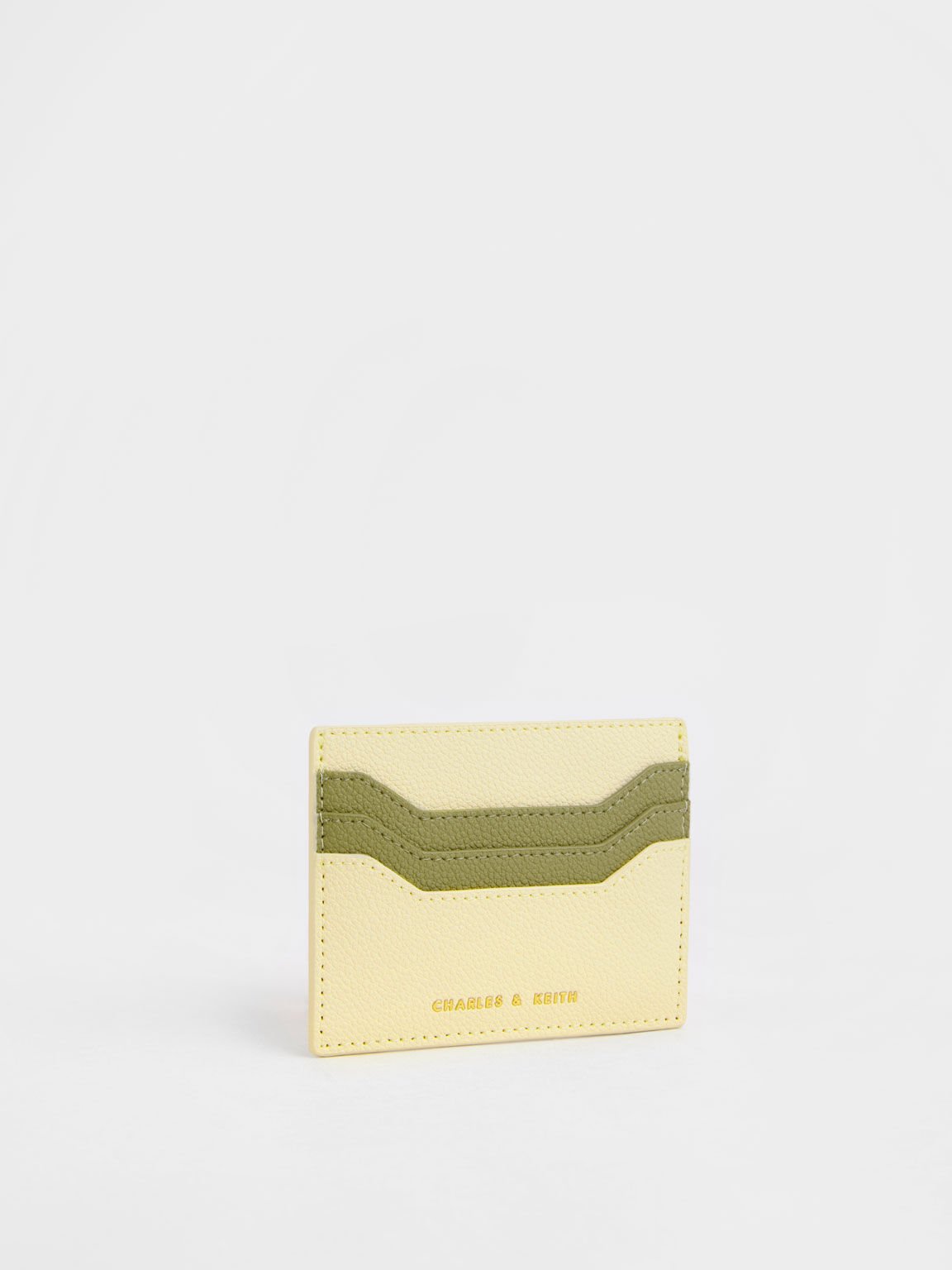 Two-Tone Multi-Slot Card Holder – Butter