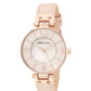 Japanese Quartz Dress Watch with Leather Strap – Pink